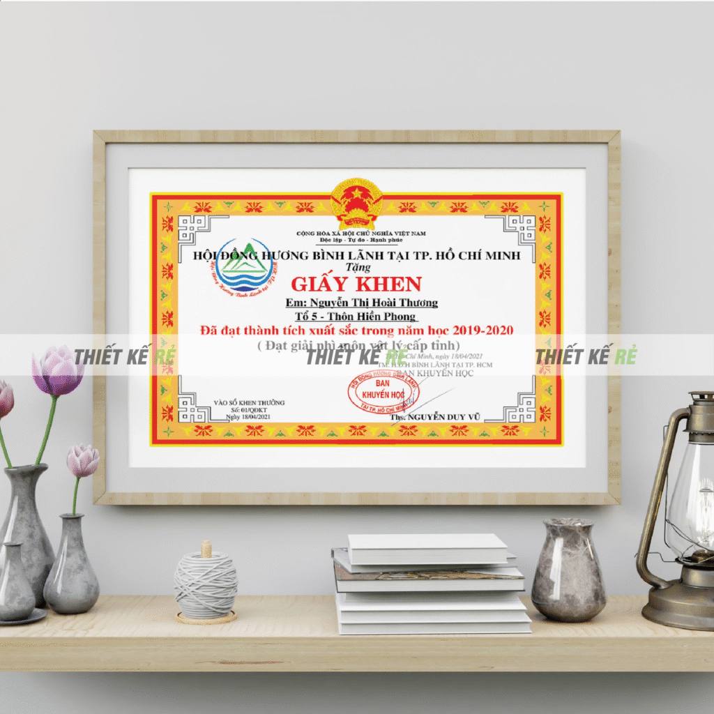 Giấy Khen Cá Nhân Hóa – Xu Hướng Trong Giáo Dục 2025